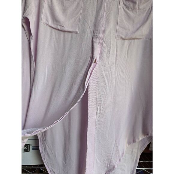 Anthropologie Maeve front tie lilac shirt XS - Picture 5 of 6